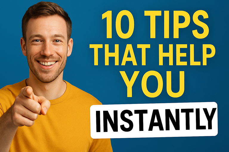 10 Simple Tips for Instant Improvement in Your Life